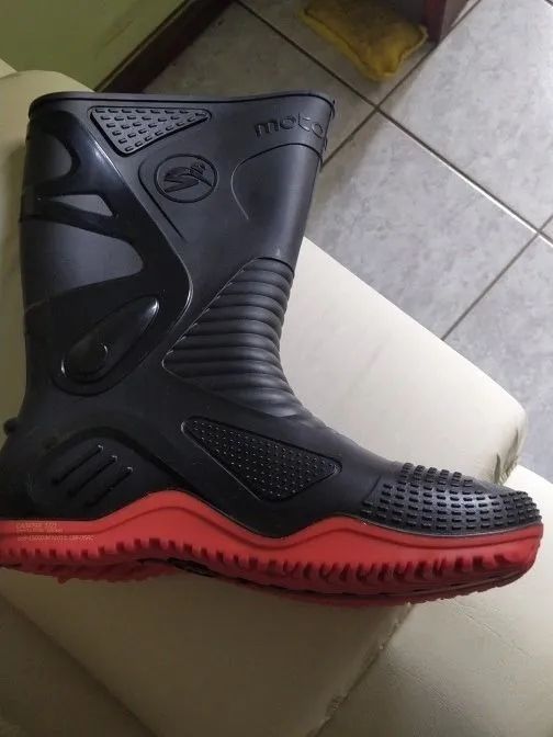 Bota de Motociclista Preta 38