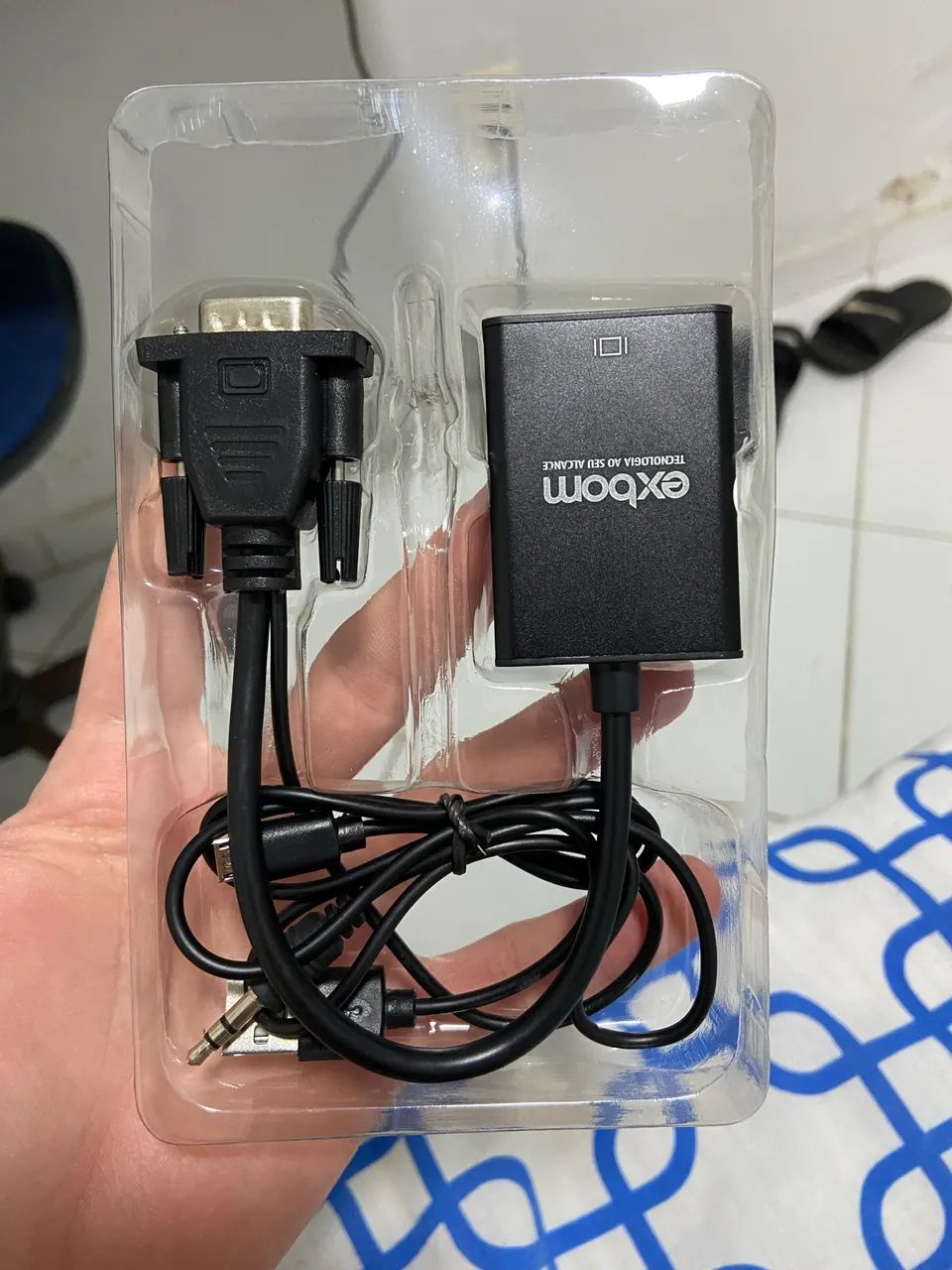 Cabo VGA para HDMI com saída de áudio - Foto 3