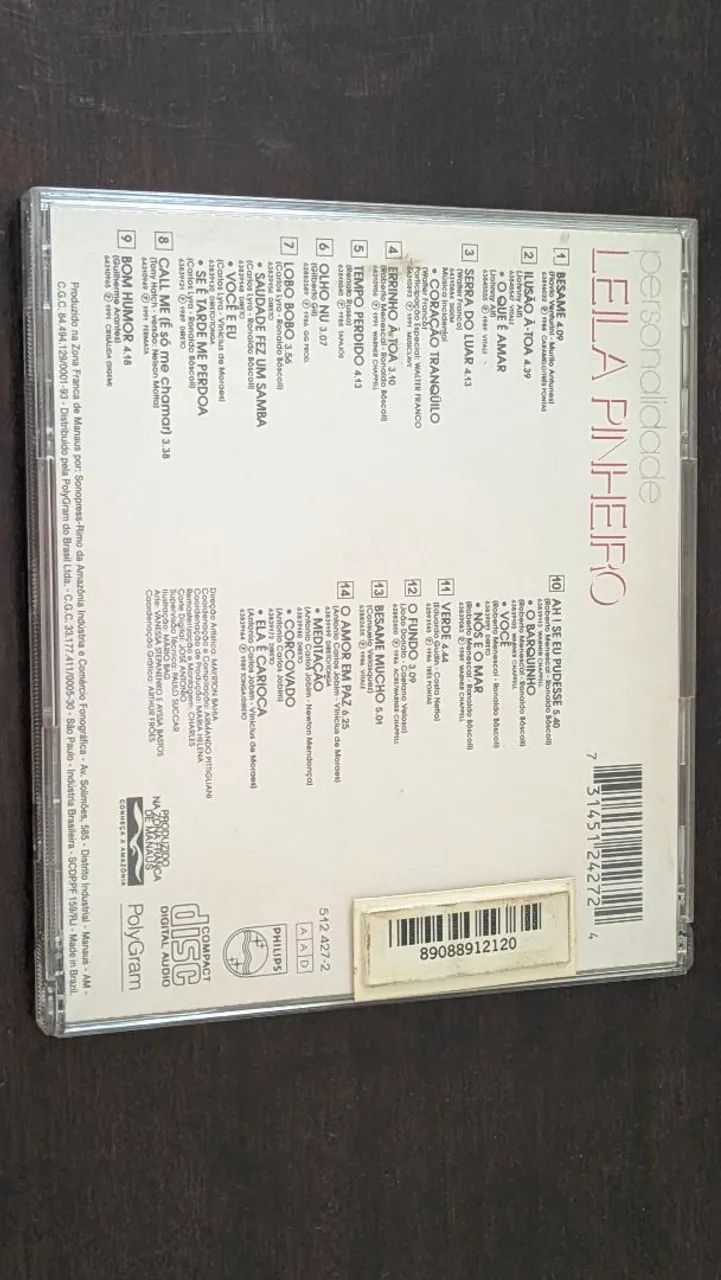 CD Leila Pinheiro - Personalidade (1993) - Original e Impecável - Foto 2