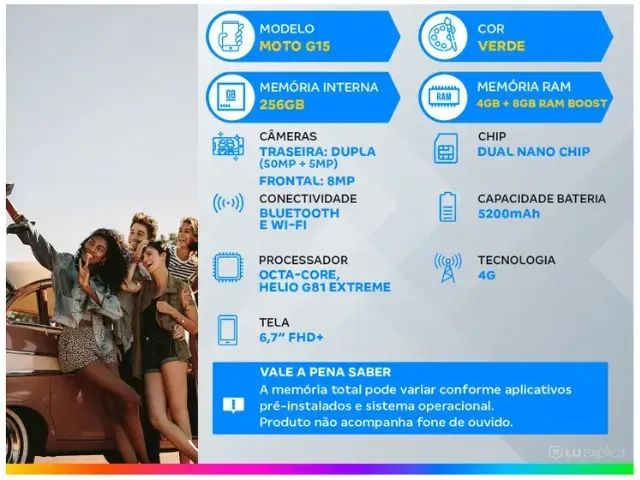 Smartphone Motorola Moto (produto novo/ lacrado/ com garantia de fábrica) - Foto 3