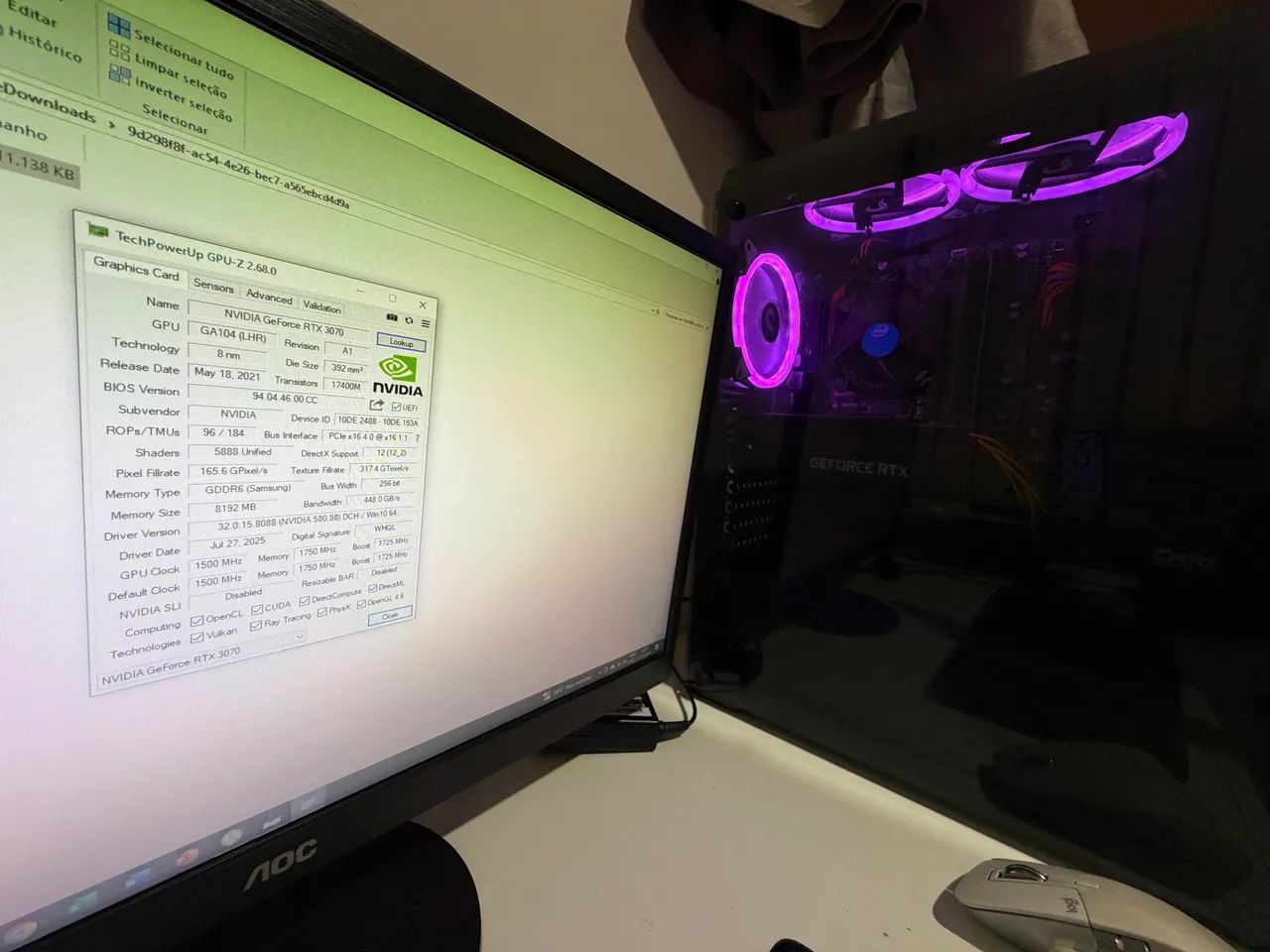 PC Gamer Completo - RTX 3070 + i5 9400F - Muito Bem Refrigerado - Foto 6