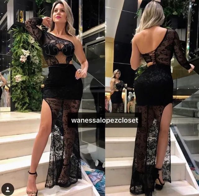 Vestido busto bordado nude - Foto 3