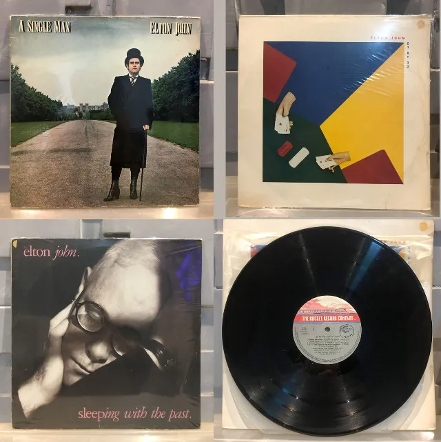 Kit de 3 LPs do Elton John - Usado em ótimo estado