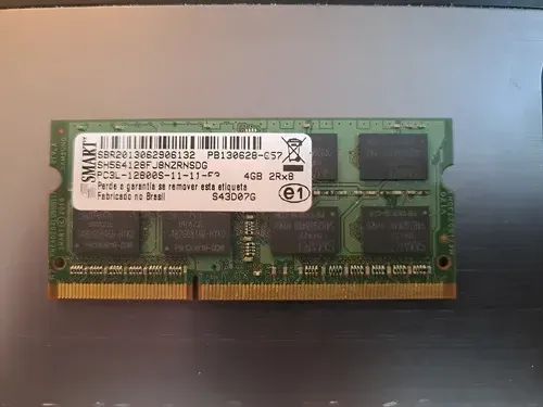 Memórias DDR3L 4GB 1600MHz SMART