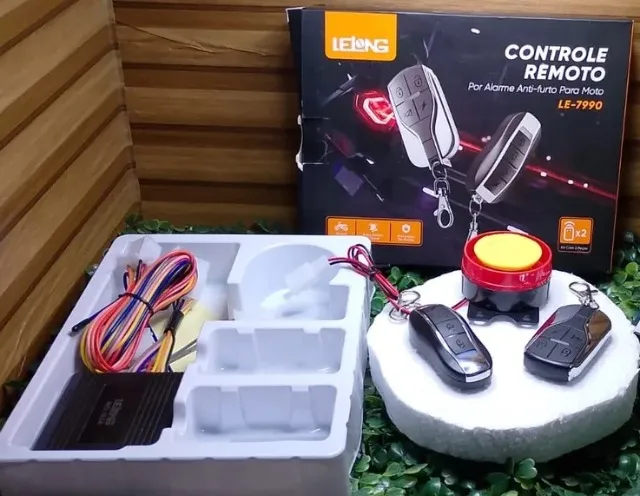 Alarme para Moto LE-7990 com Controle Remoto
