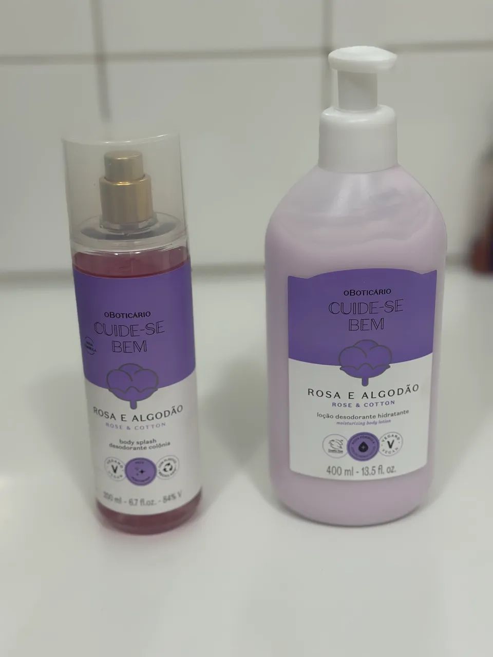 Kit cuide se bem rosa e algodão  - Foto 3