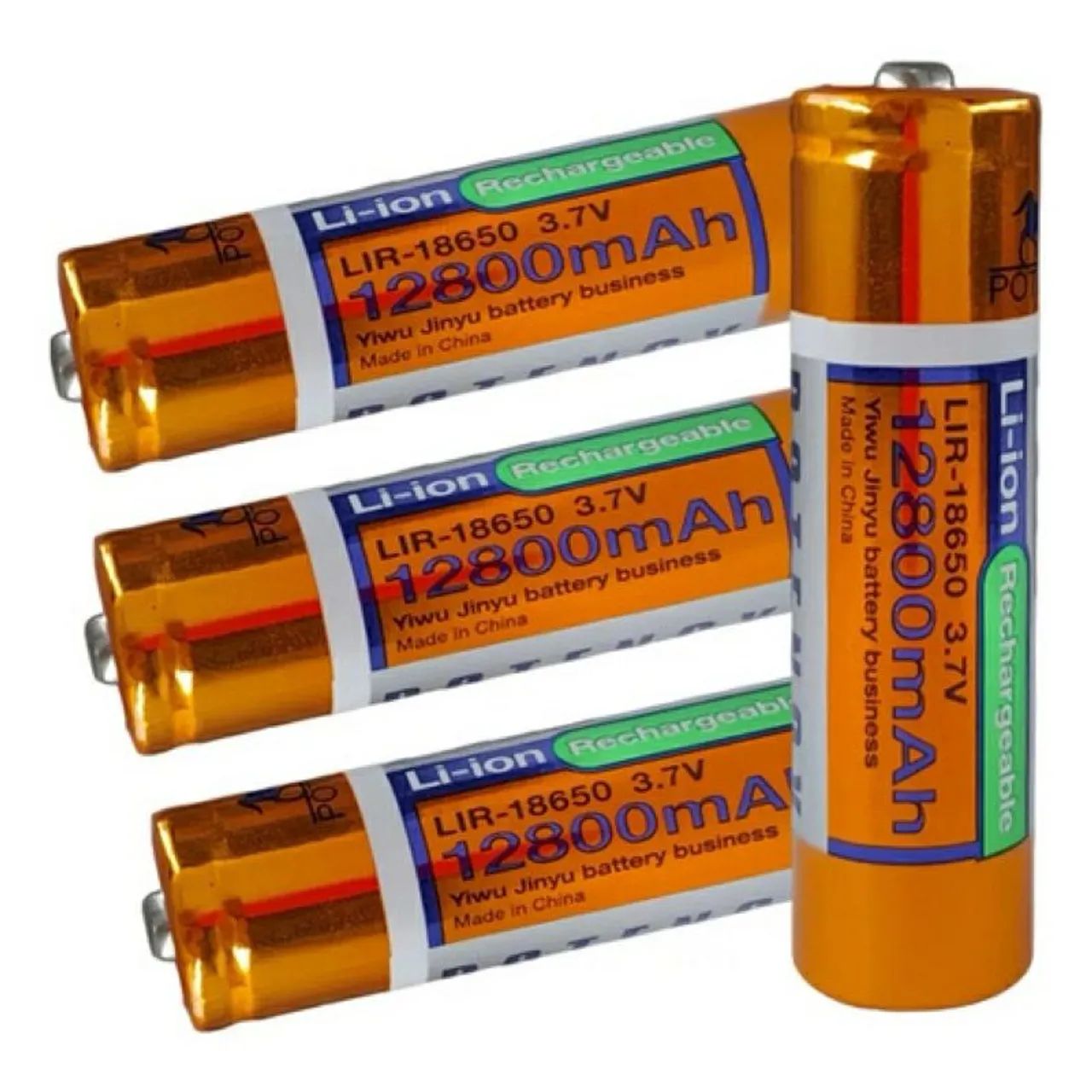 Bateria recarregável 18650 3.7V 12800mAh lítio  - Foto 3