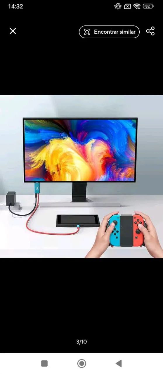Cabo Alimentaçao Nintendo Switch 