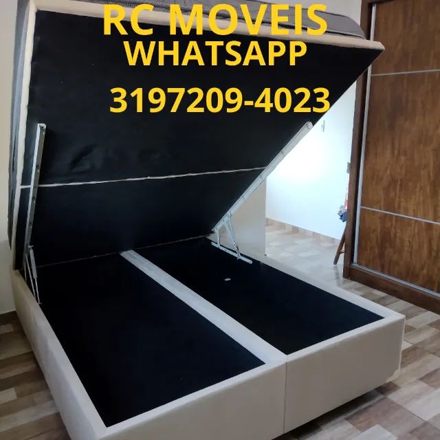 Cama Box Baú Super King 1.93x2.03 - Sofisticação e Amplo Espaço