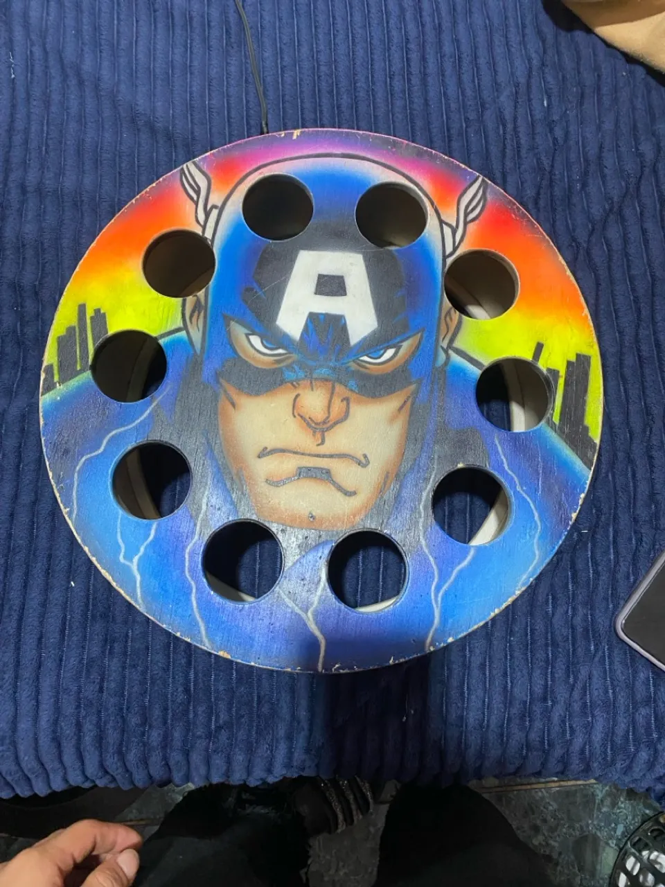Carretilha de pipa do Capitão América