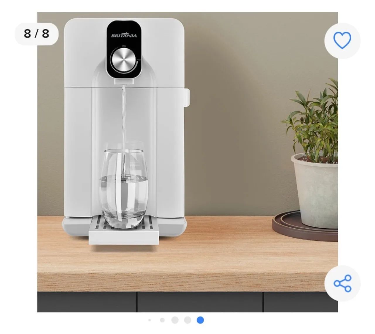 Bebedouro Purificador de Água Britânia! Novo (NÃO GELA!) apenas purifica - Foto 6