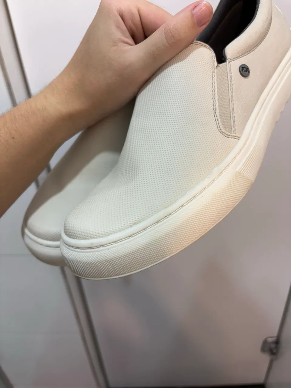 Sapato- Slip on, BRANCO - tam 41 - Foto 3