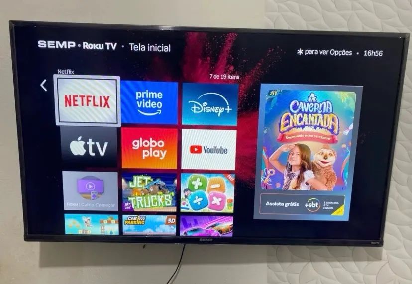 TV Semp Roku 43 polegadas Smart