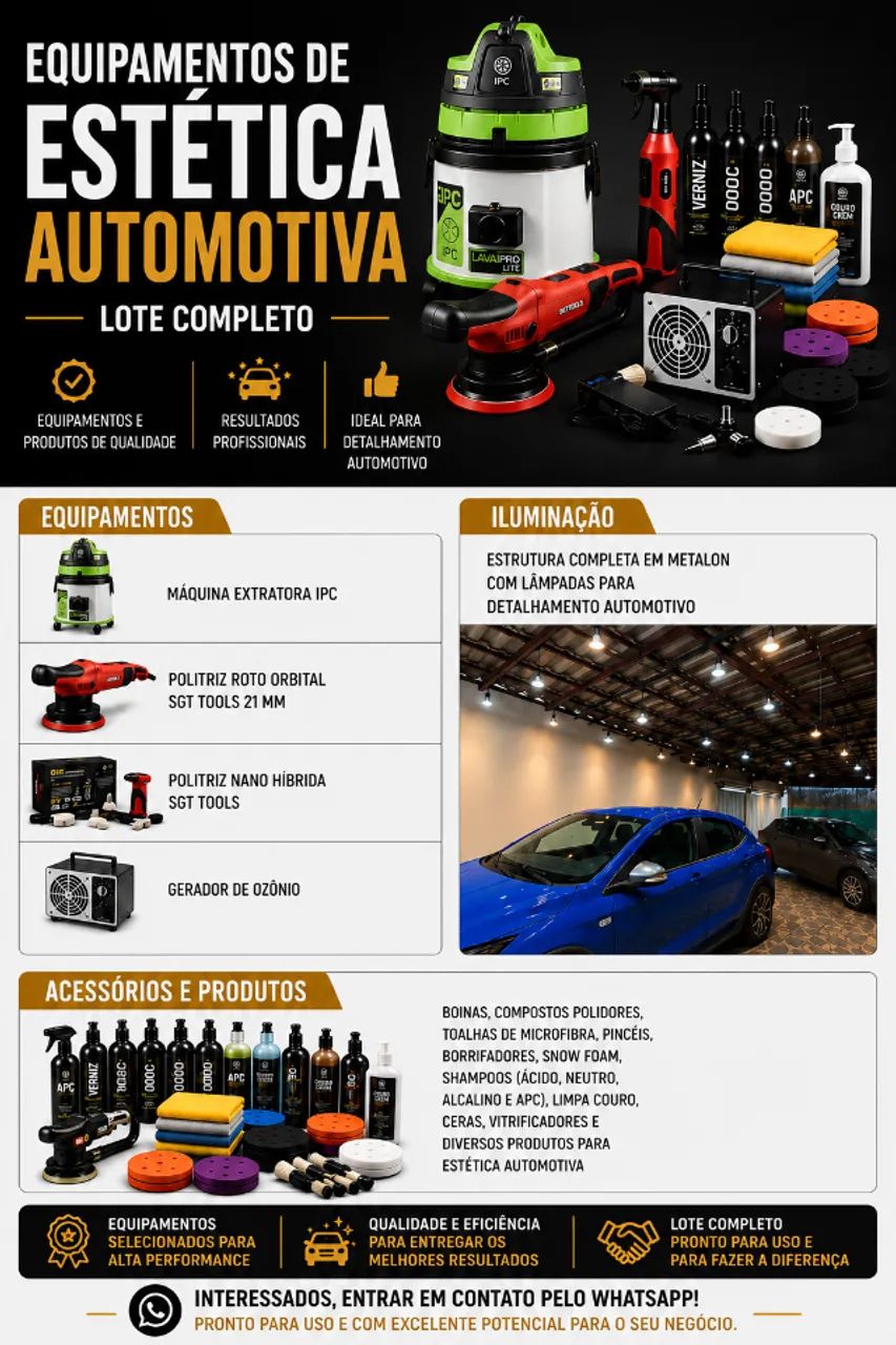 Itens estetica automotiva/ lava jato 
