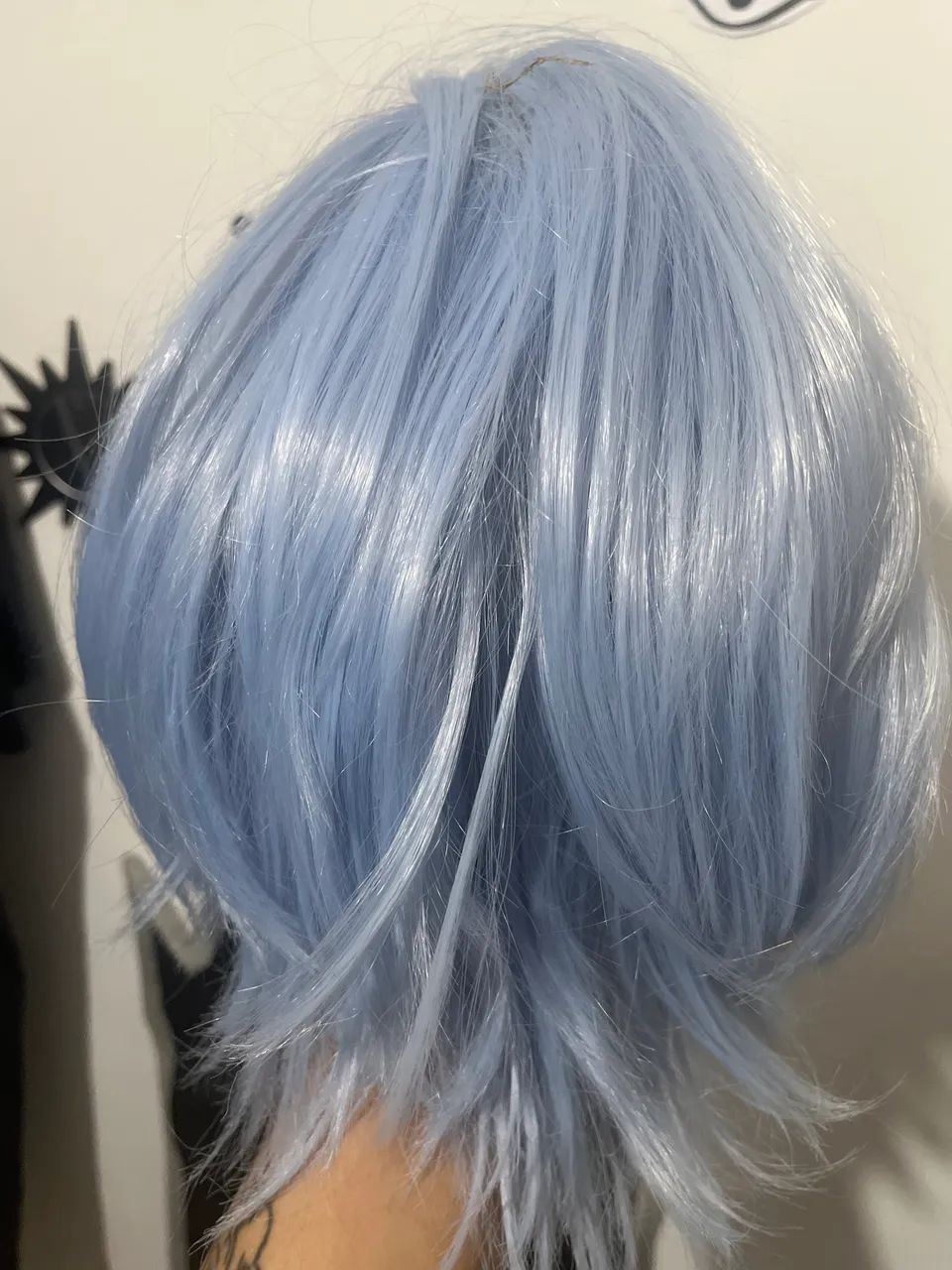 Peruca Azul Rei Rem Cosplay - Foto 3