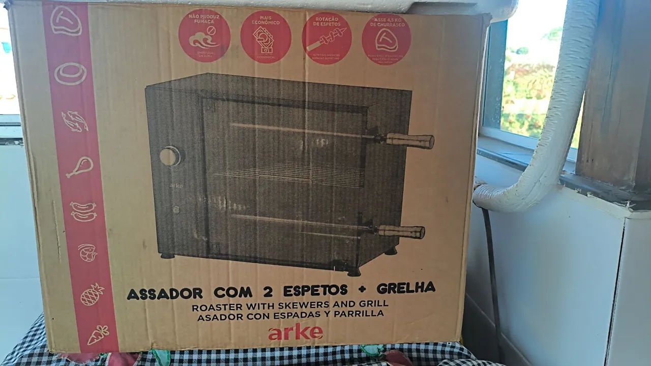 Assador com 2 espetos+ grelha  - Foto 5