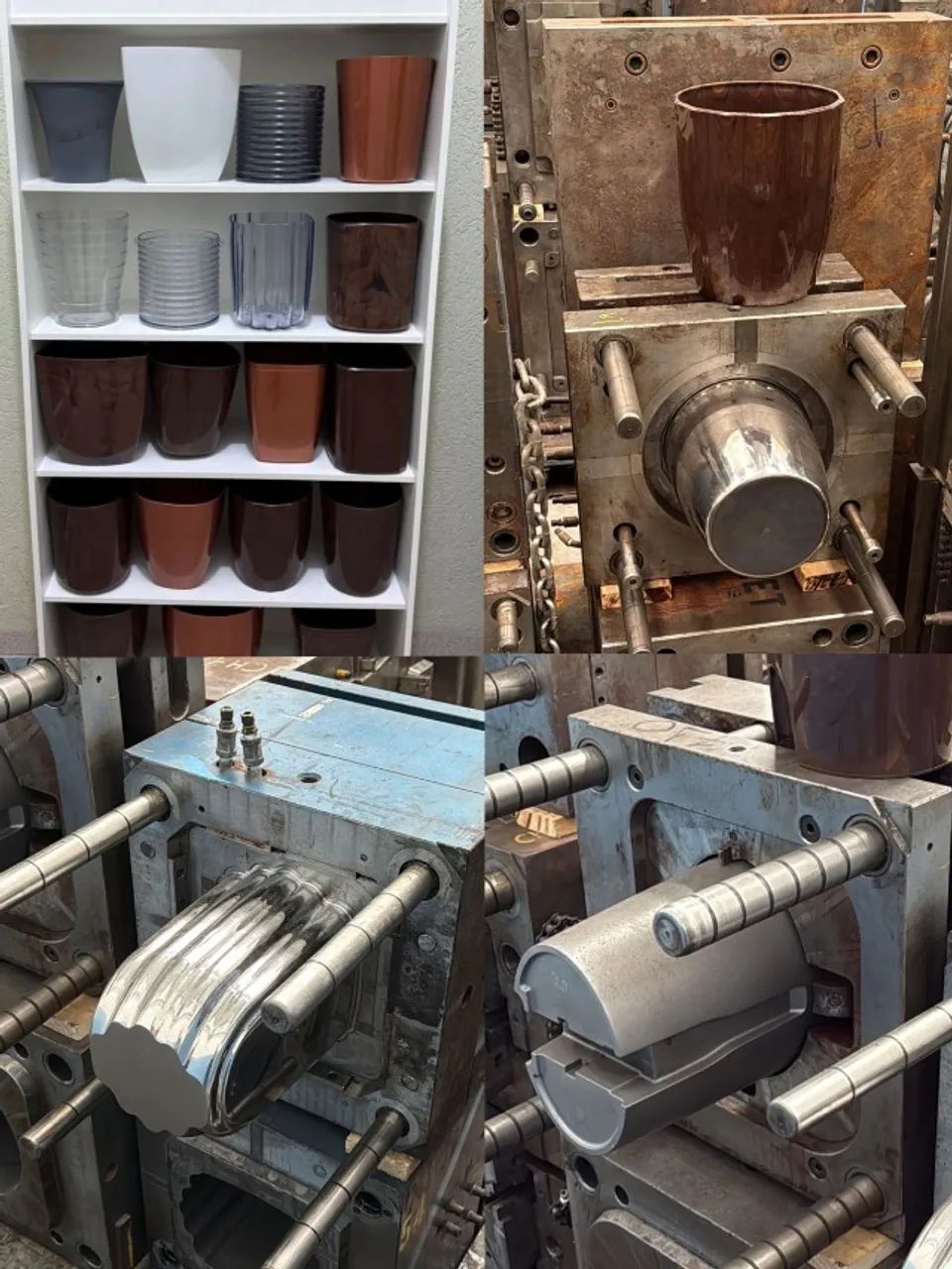 MOLDES PARA VASOS, CESTOS E LIXEIRAS PLÁSTICAS