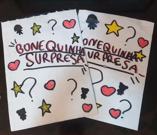 ? Bonequinha surpresa de papel ?