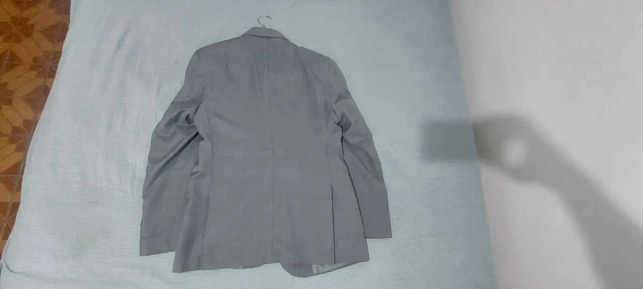 terno slim dorinhos 46 Cinza xadrez - Foto 5