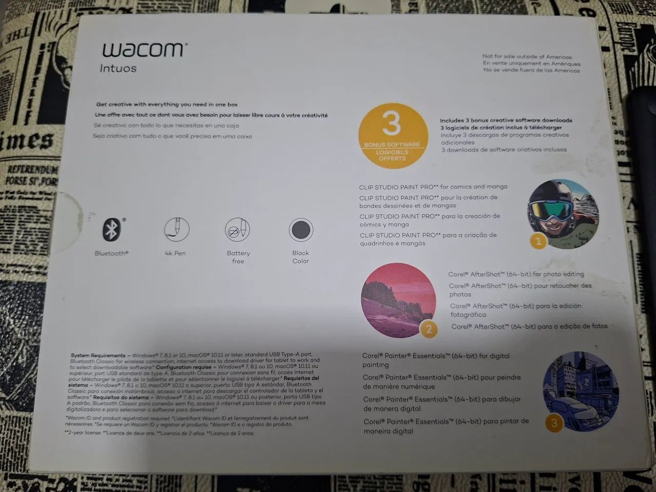 Mesa Digitalizadora Wacom Intuos com Bluetooth - Foto 3