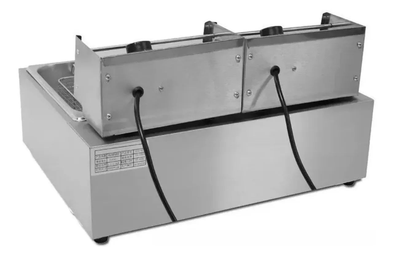 Fritadeira elétrica 12L aço inox fast máquinas ZL  - Foto 2