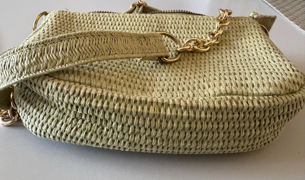 Bolsinha primark de tecido verde clara  - Foto 3