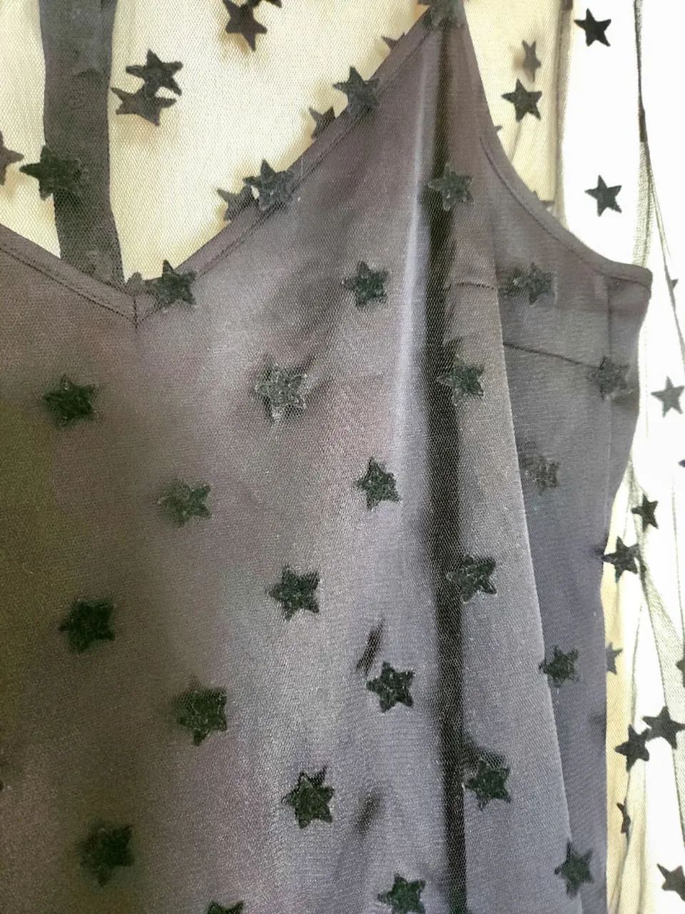 Vestido de Tule com Estrelas de Veludo 12 Storeez - Foto 4