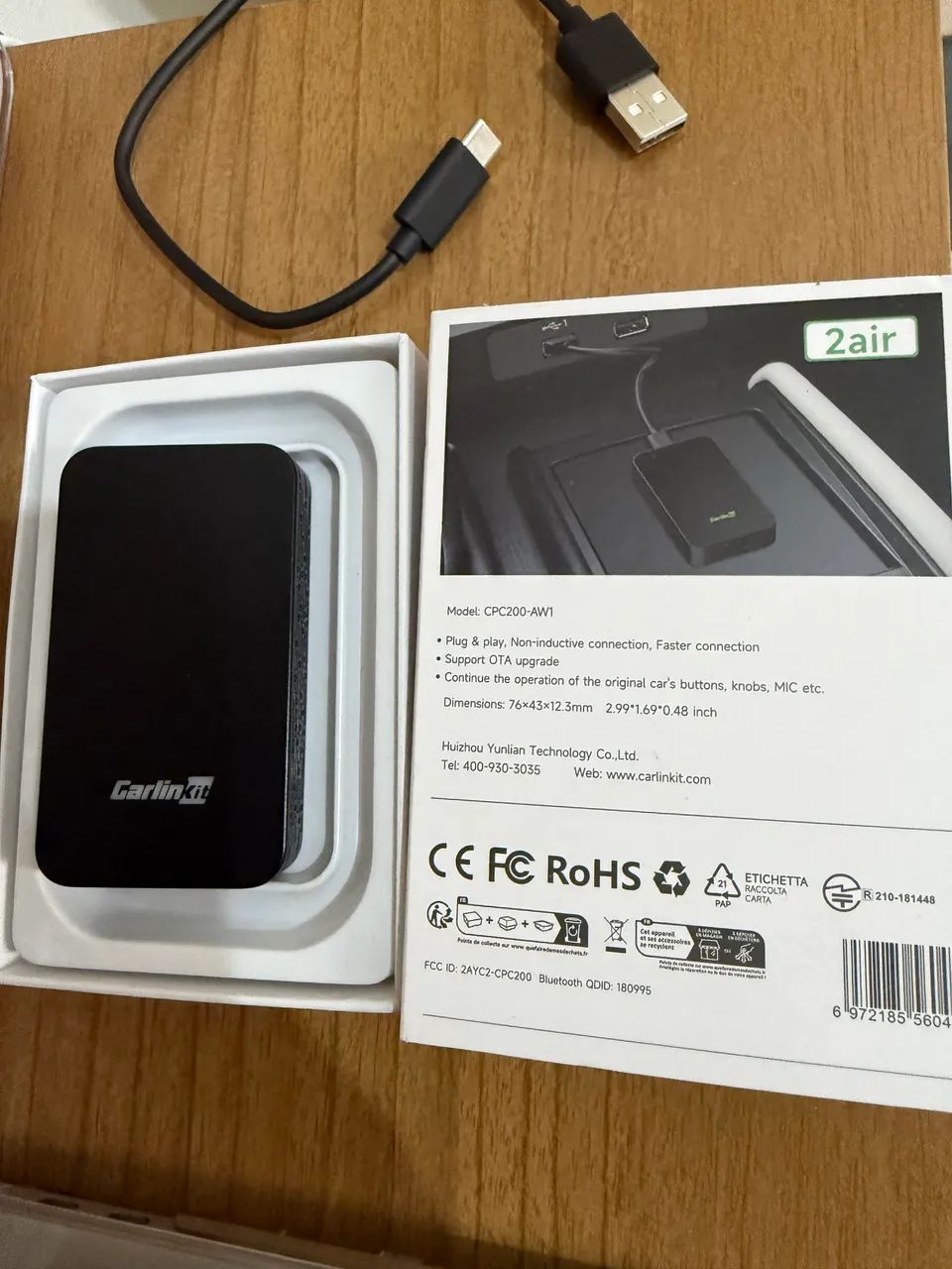 Adaptador CarPlay Carlink Kit