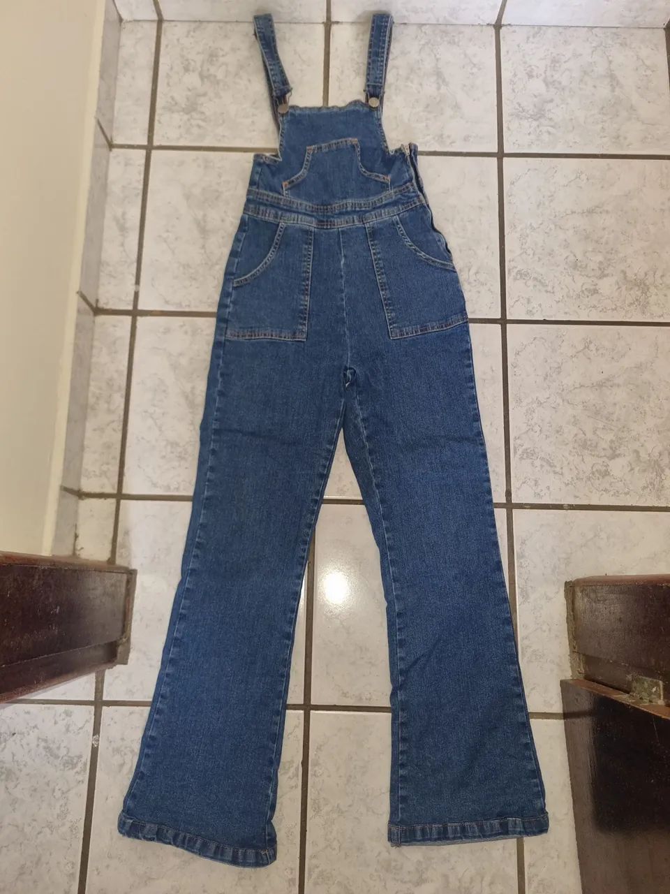 Macacão jeans 36/38