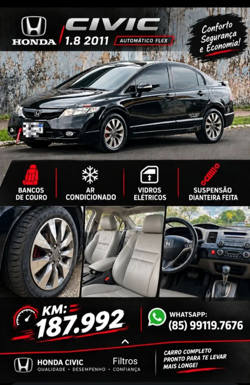 Honda Civic Civic Sed. LXL/ LXL SE 1.8 Flex 16V Aut. 2011