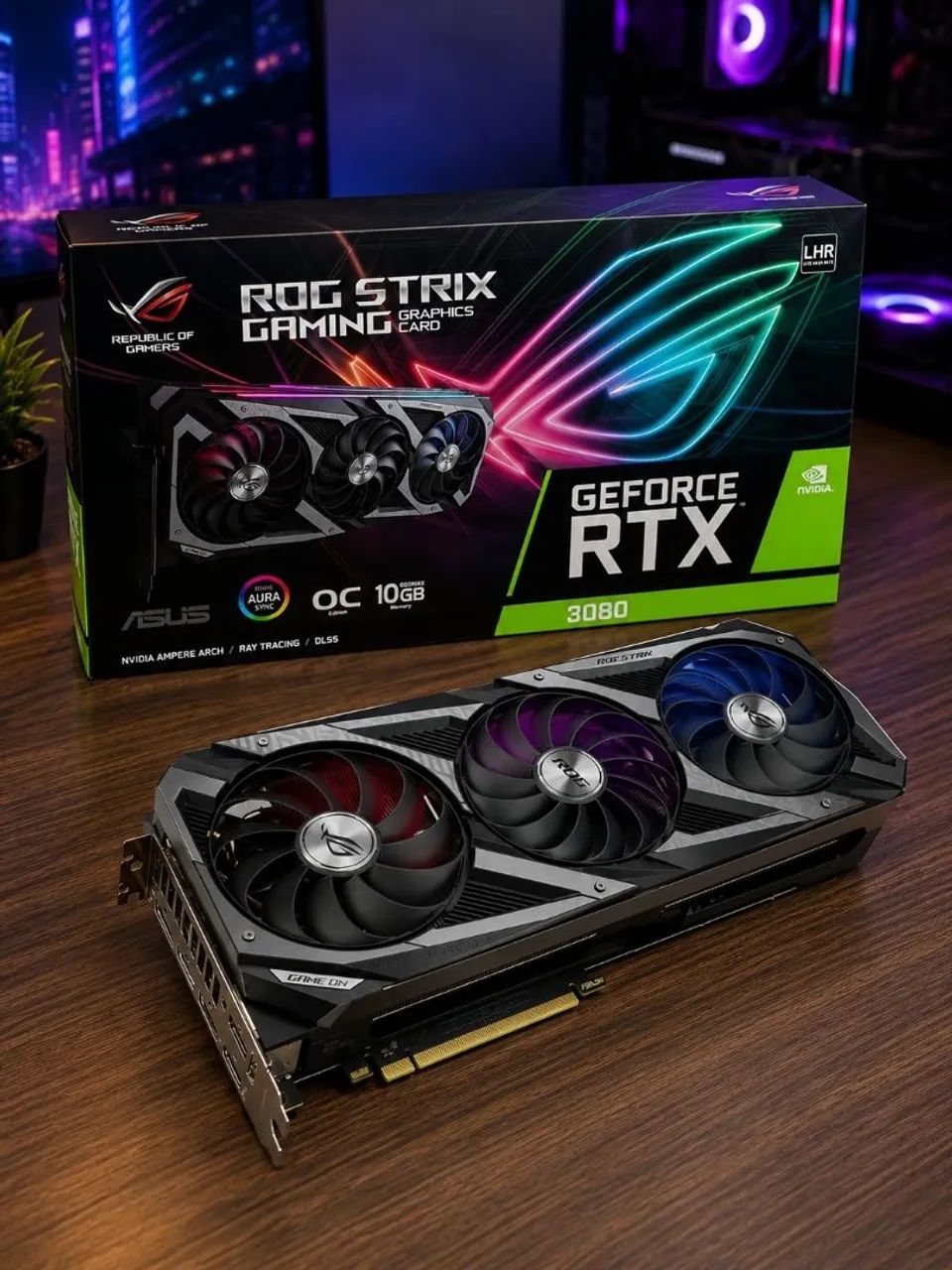 Placa de Vídeo NVIDIA RTX 3080 10GB ROG STRIX ASUS