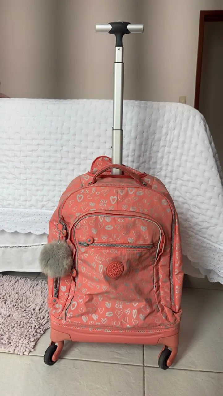 Mochila Kipling Original com Rodinhas - Bom Estado