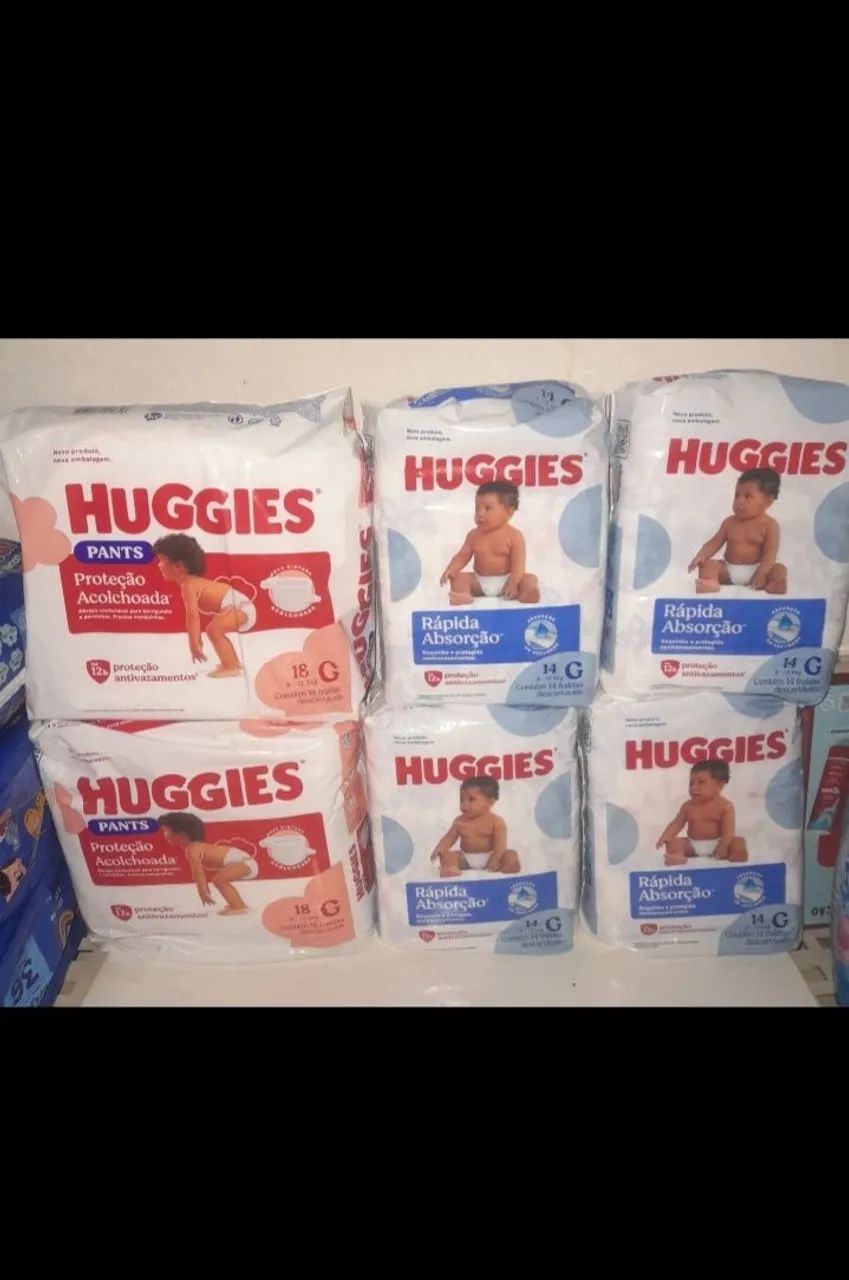 Kits de fraldas Huggies e Mônica  - Foto 4