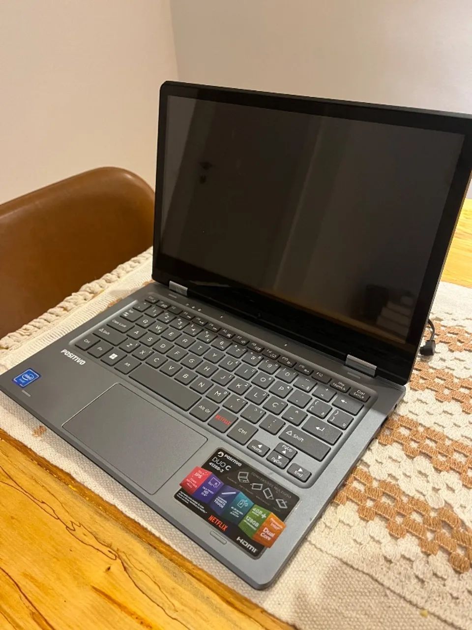 Notebook 2 em 1 Positivo Duo C4128B-3 Intel® Celeron® Windows 11 Home 11,6" - Cinza Escuro - Foto 2