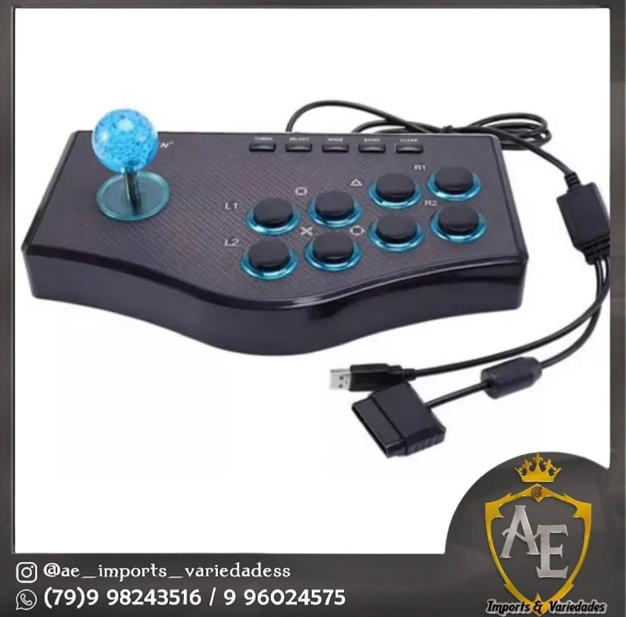 Controle arcade com fio 