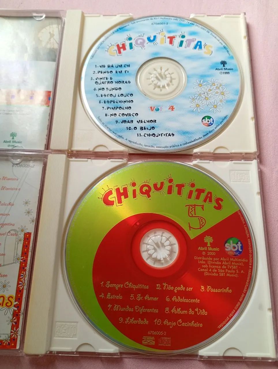 Cds Chiquititas Brasil Volume 4 (1999) e Volume 5 (2000) - Originais e Conservados - Foto 2