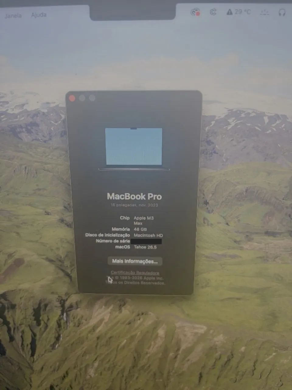 Apple Macbook Pro 16 M3 Max 48gb 1tb Preto - Foto 4