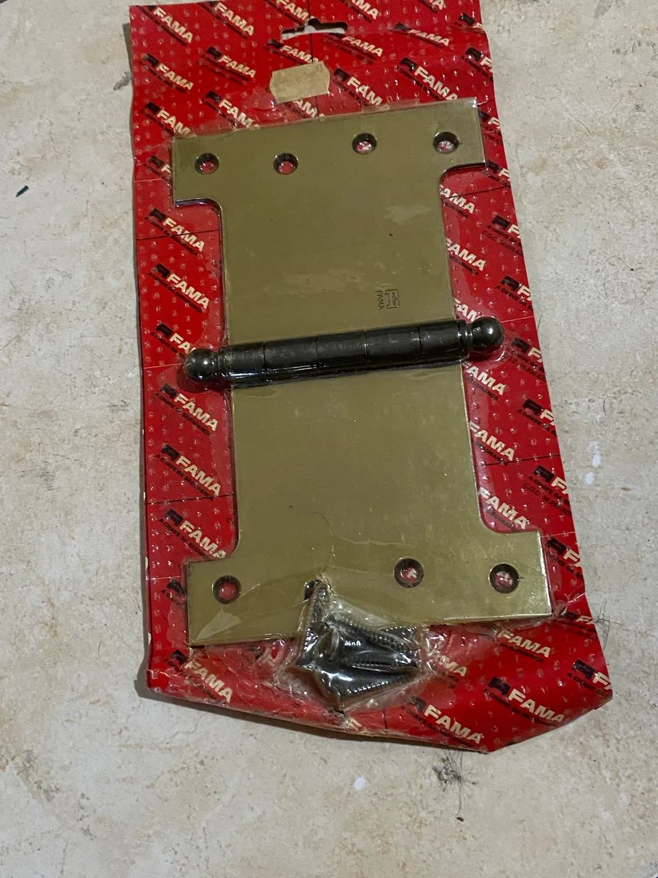 Dobradiça Palmela Fama 4x6 Polegadas Latão Maciço (Nova / Lacrada)