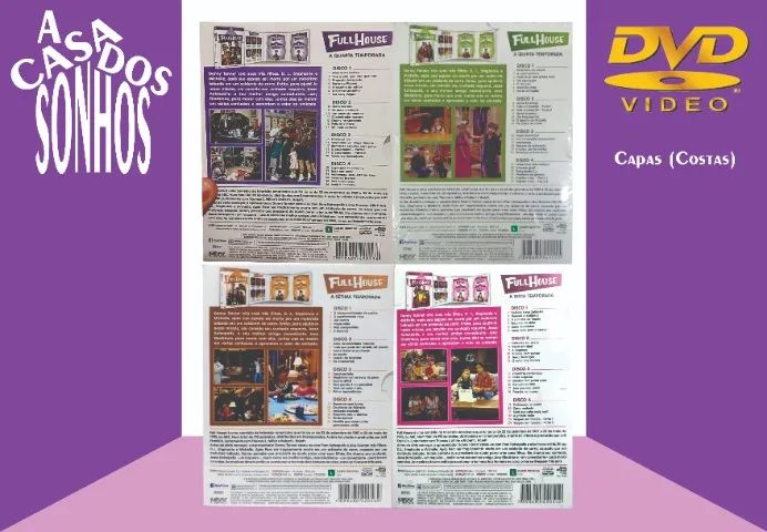 Lote Box DVD Full House - Três é Demais 4 Temporadas - 16 Discos