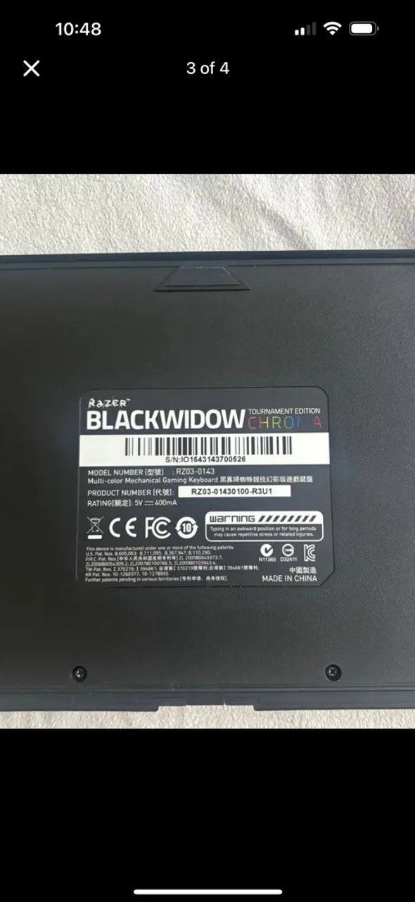 Teclado Razer Blackwidow Chroma Tournament Edition - Foto 3
