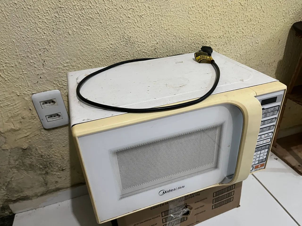 Microondas com defeito 