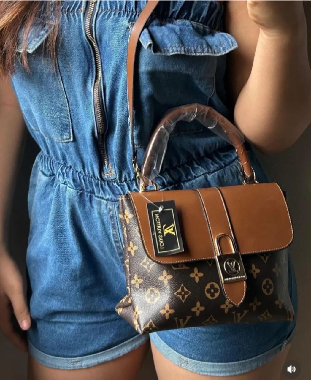 Bolsa Louis Vuitton Metal Cadeado Bicolor - Foto 2
