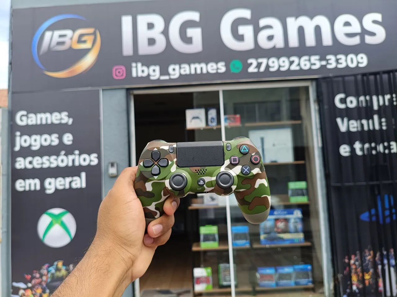 Controle ps4 camuflado com garantia 