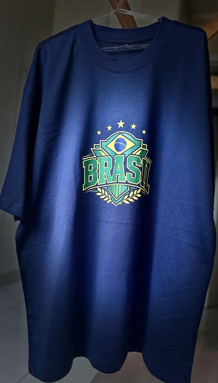 Camiseta do Brasil oversized 100% algodão  - Foto 3