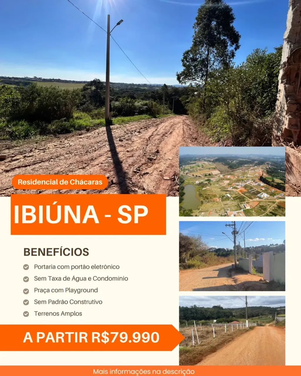 Um lote de 500m² em uma região tranquila de Ibiúna