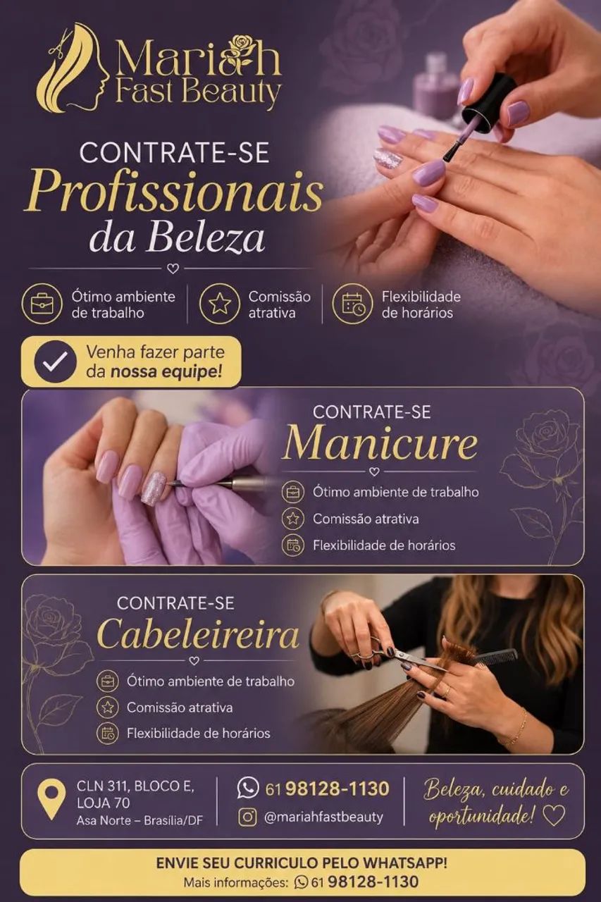 Salão Mariah contratando