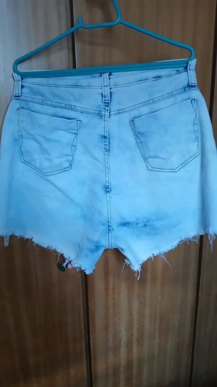 LOTE DE 3 SHORTS FEMININO 46 - Foto 2