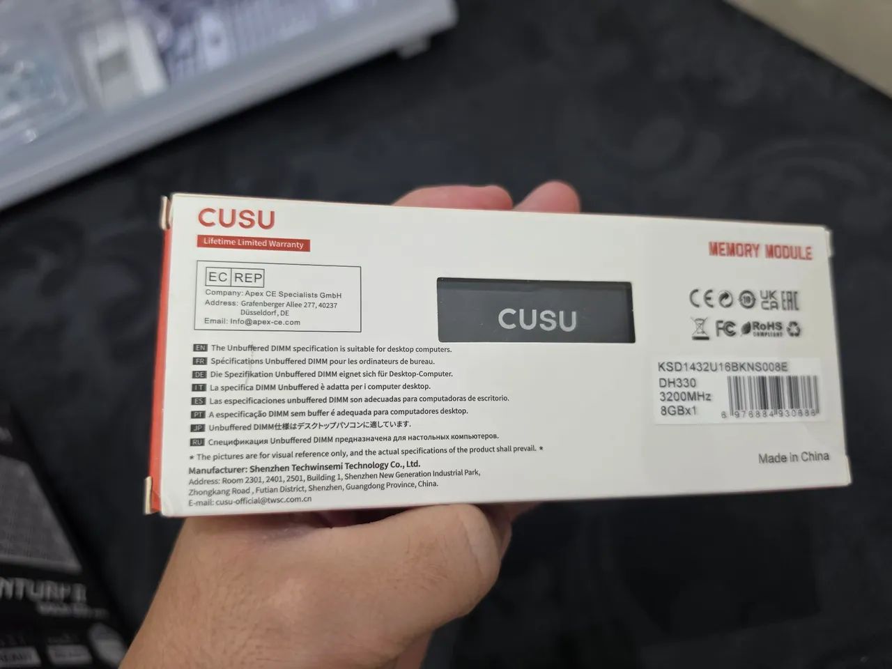 Memória Ram Cusu 2x8gb DDR4 3200mhz - Foto 2