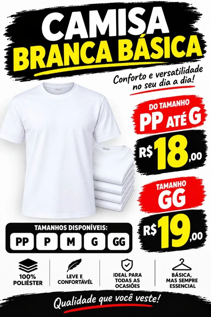 Camisas pp brancas 
