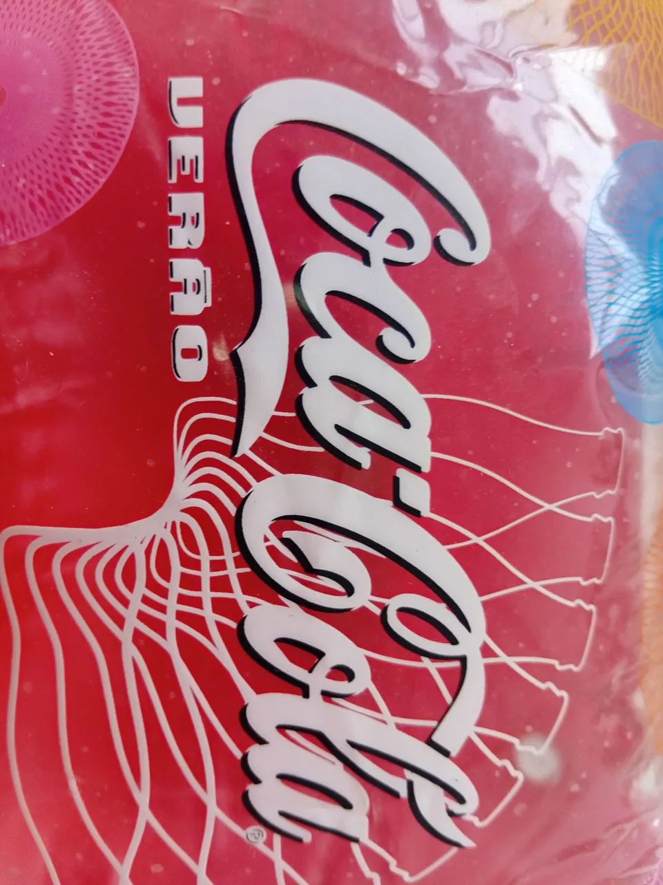 Almofada vintage para piscina Coca Cola década 90